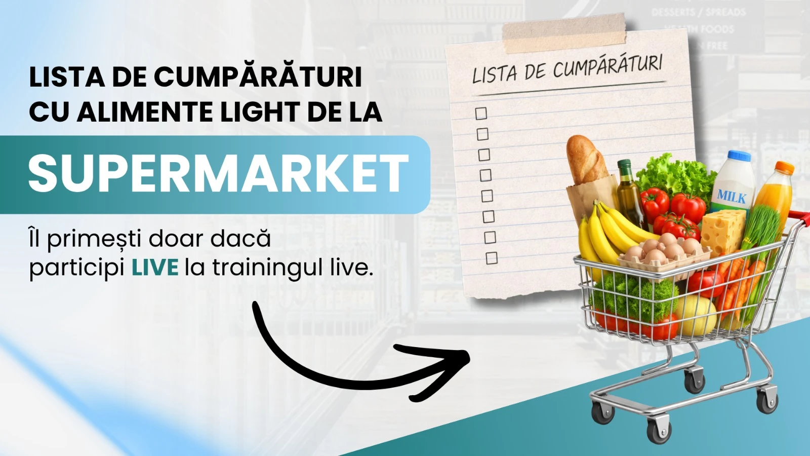 Lista de cumpărături la supermarket